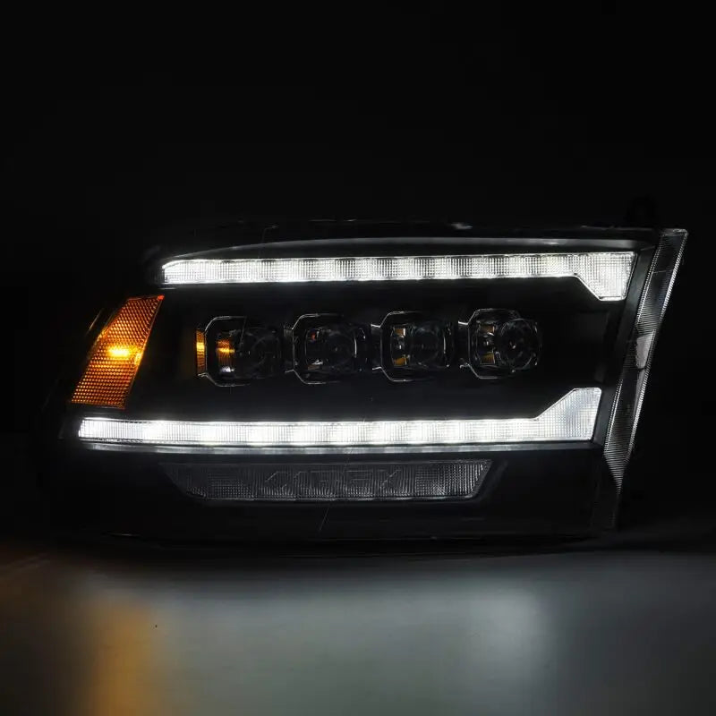 AlphaRex 880556 880556 AlphaRex 09-18 Ram 2500 NOVA LED Proj Headlights Plank Style Chrome w/Activ Light/Seq Signal/DRL