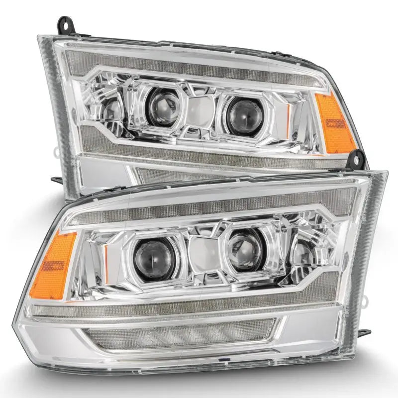 AlphaRex 880559 880559 AlphaRex 09-18 Dodge Ram 2500 LUXX LED Proj Headlights Plank Style Chrm w/Activ Light/Seq Signal/DRL
