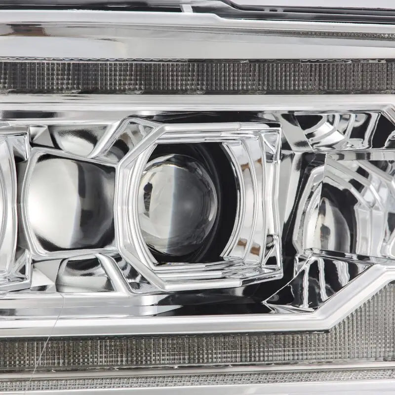 AlphaRex 880559 880559 AlphaRex 09-18 Dodge Ram 2500 LUXX LED Proj Headlights Plank Style Chrm w/Activ Light/Seq Signal/DRL