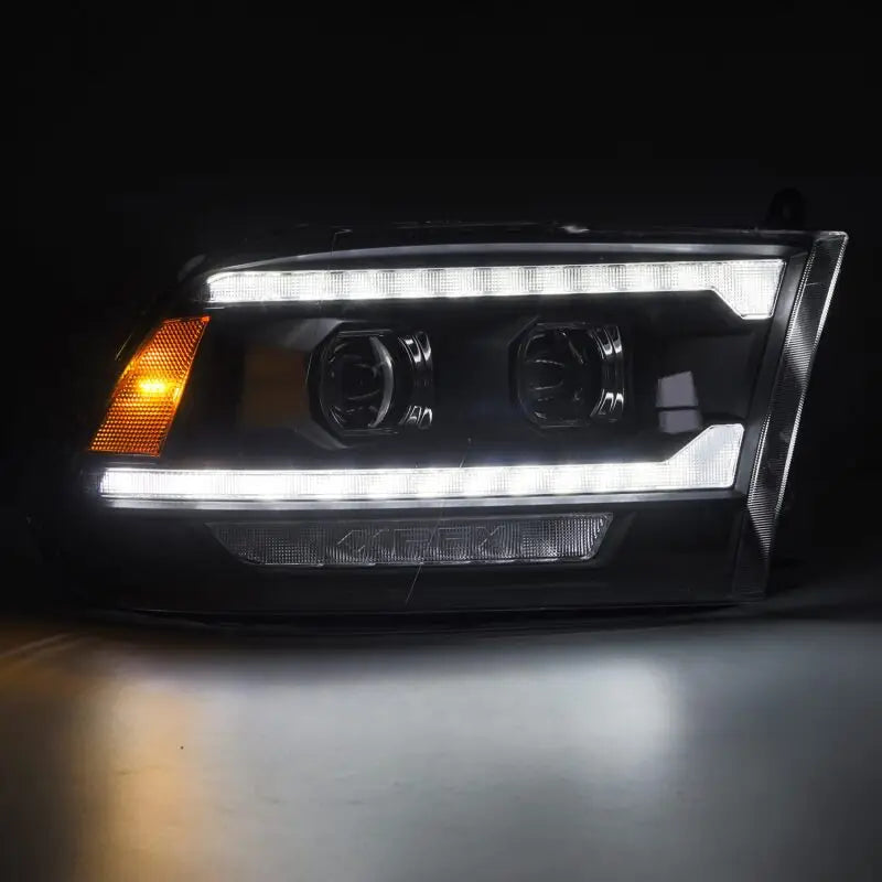 AlphaRex 880561 880561 AlphaRex 09-18 Ram 1500/2500 PRO-Series Proj Headlights Black w/Sequential Signal and Top/Middle DRL