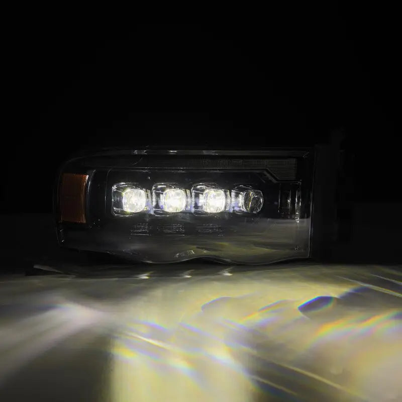 AlphaRex 880566 880566 AlphaRex 02-05 Dodge Ram 1500 NOVA LED Proj Headlights Alpha Black w/Activ Light/Seq Signal