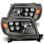 AlphaRex 880744 880744 AlphaRex 05-11 Toyota Tacoma NOVA LED Projector Headlights Plank Style Black w/Activation Light/DRL