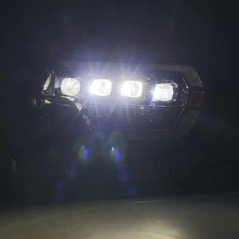 AlphaRex 880753 880753 AlphaRex 12-15 Toyota Tacoma NOVA LED Proj Headlights Plank Style Black w/Activ Light/Seq Signal/DRL