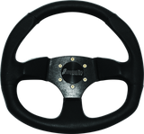 DragonFire Racing Steering Wheels - D-Shaped- Vinyl- Black- 0in offset - 520969
