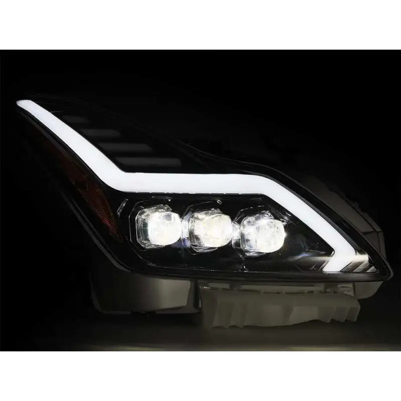 AlphaRex 881985 881985 AlphaRex 08-13 Infiniti G37 Coupe SD NOVA LED Proj Headlights Plank Gloss Blk w/Activ Light/Seq Sig