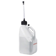 5-gallon Speedfx white utility jug with handle and extended pour spout.