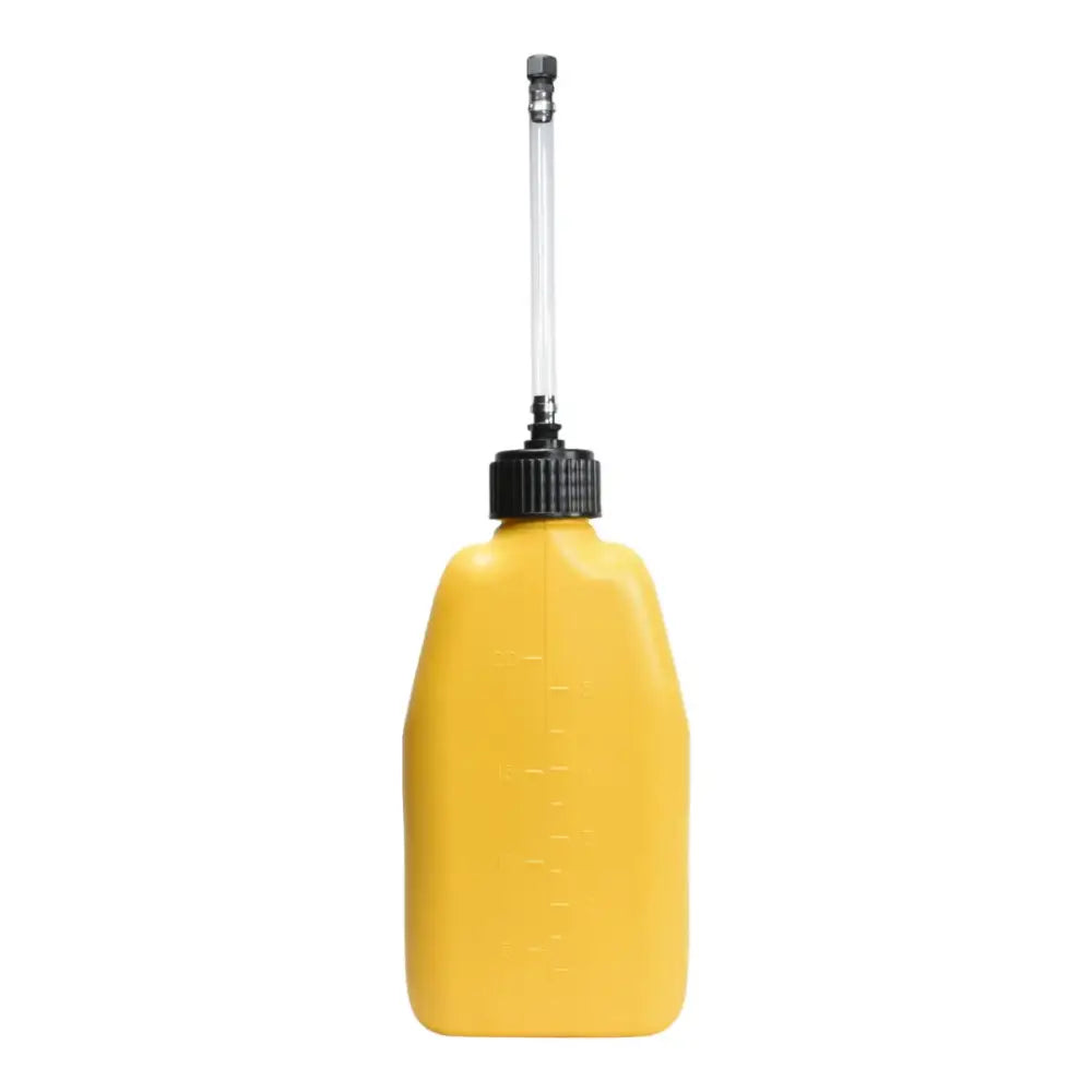 Yellow jug with a long clear spout and black cap, designed for durability and leak-proof performance, perfect for RV, automotive, powersports, off-road, marine, truck accessories, and interior or exterior use, AVADA - Best Sellers, Must Haves