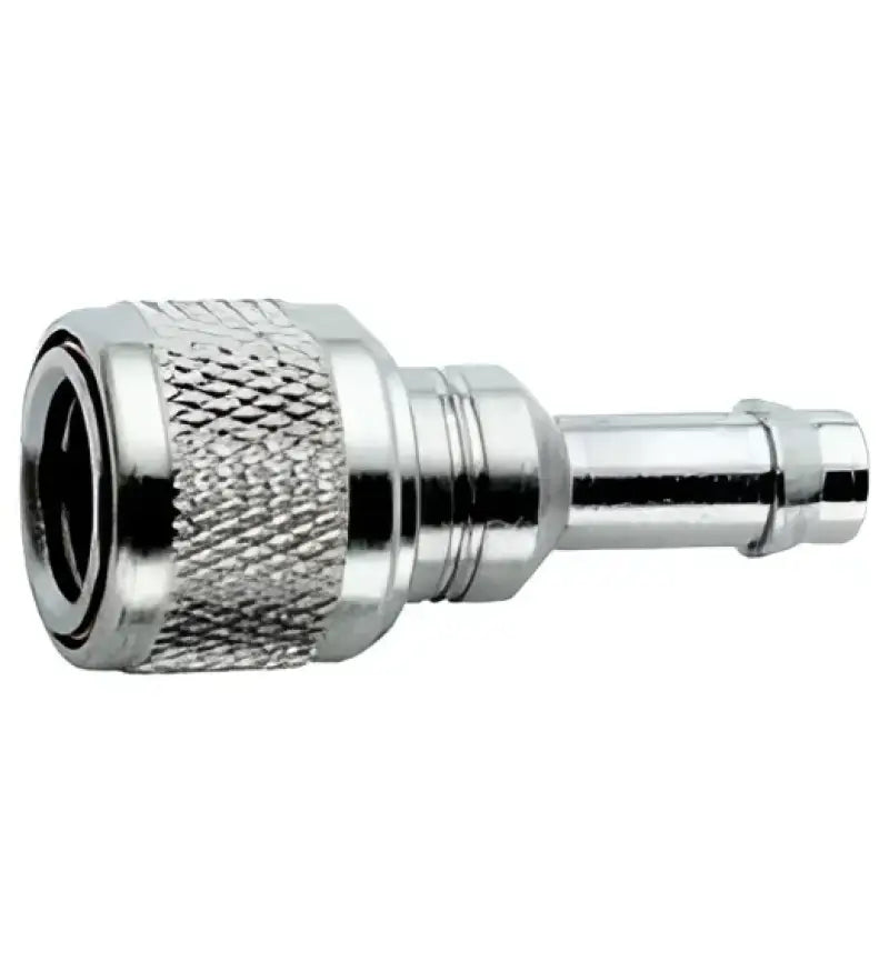 Chrome hose barb fitting for fuel line in Attwood Marine Chrys marine chrys hose setup
