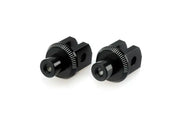 Black metal camera mounting screws with knurled edges for 8896N footpeg adapter racing footpegs