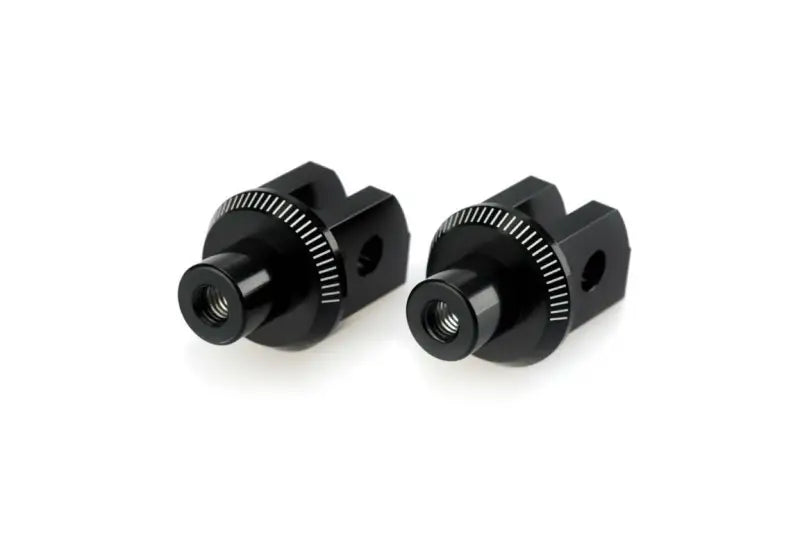 Black metal camera mounting screws with knurled edges for 8896N footpeg adapter racing footpegs