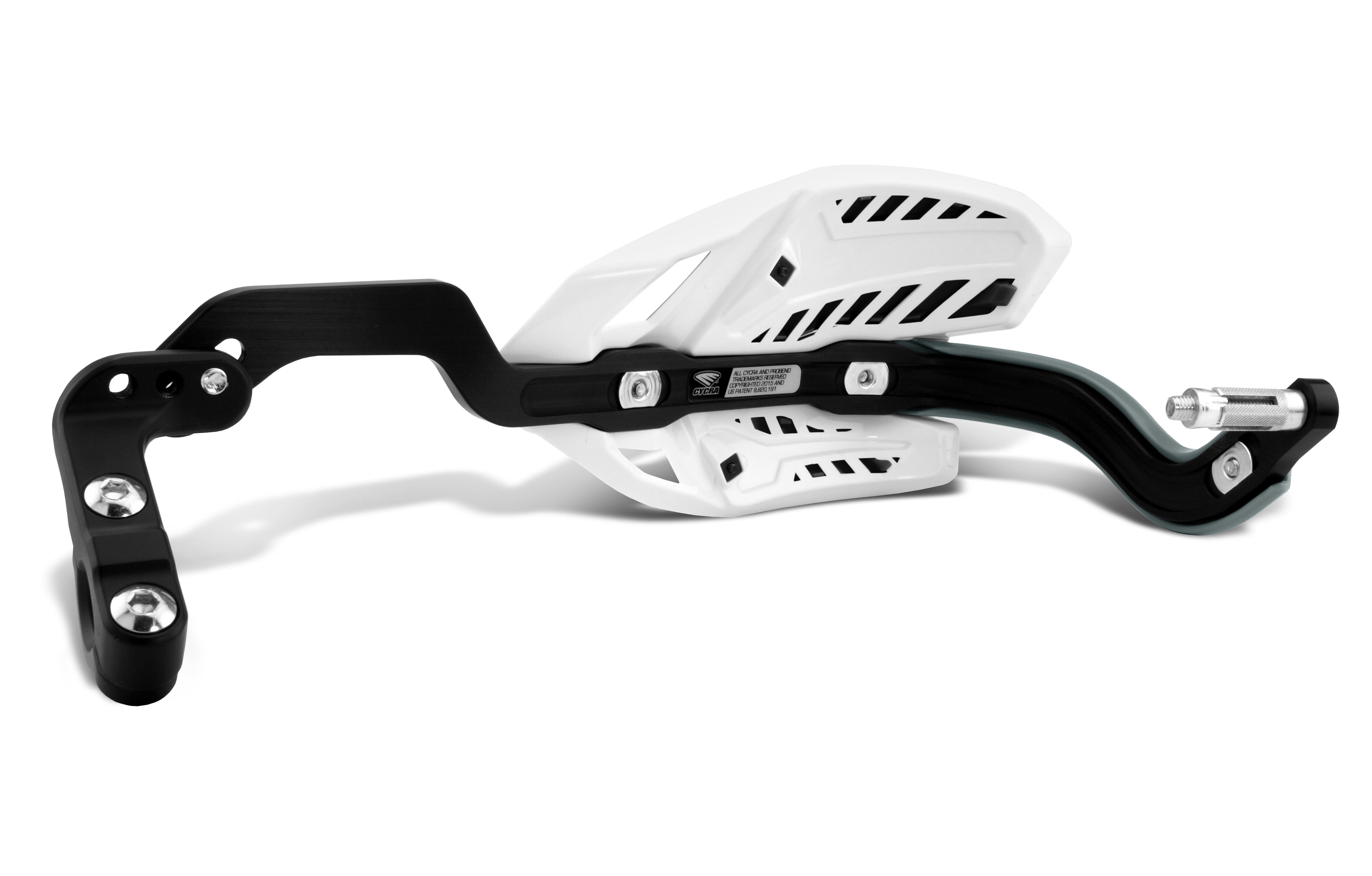 Cycra CRM Wrap Around Handguards 1CYC-7408-12X - White Black 1-1 Clamp
