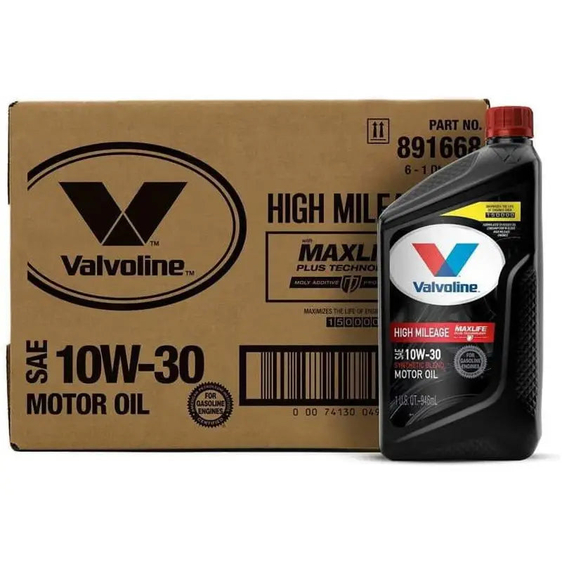 Valvoline Val High Mileage EP 150 10W30 motor oil for engines over 75,000 miles, offers advanced protection and extended engine life for RV, automotive, powersports, off-road, marine, exterior, truck accessories, interior, truck bed, RV parts, AVADA - Best Sellers, Must Haves.