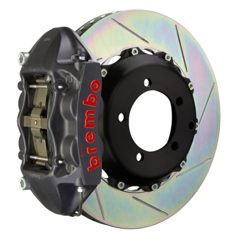 Brembo : Brembo 06-09 Honda S2000 Rear GTS BBK 4 Piston Cast 328x28 2pc Rotor Slotted Type-1-Black HA