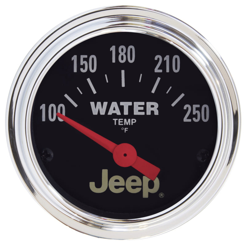 AutoMeter 880241 Autometer Jeep 52mm 100-250 Deg F Short Sweep Electronic Water Temperature Gauge - 880241