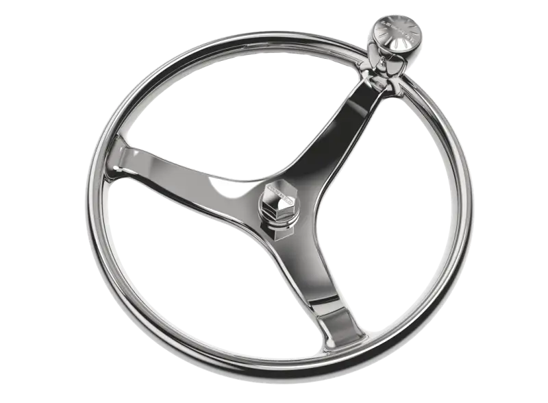 Lewmar Pg Wheel 13.5' with Welded Nut 5/8, high-quality steering wheel for marine use, durable and responsive.