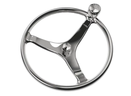 Lewmar Pg Wheel 13.5' with Welded Nut 5/8, high-quality steering wheel for marine use, durable and responsive.