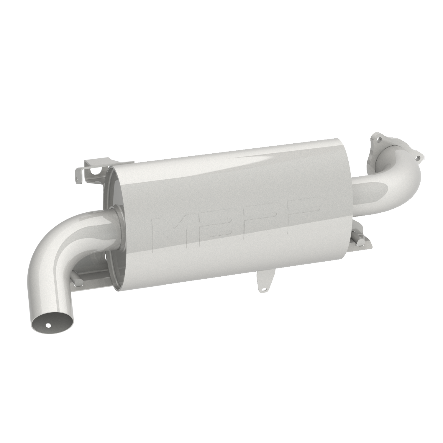 MBRP Sport Muffler Exhaust AT-9524SP - Chrome Single Slip-ON System Oval