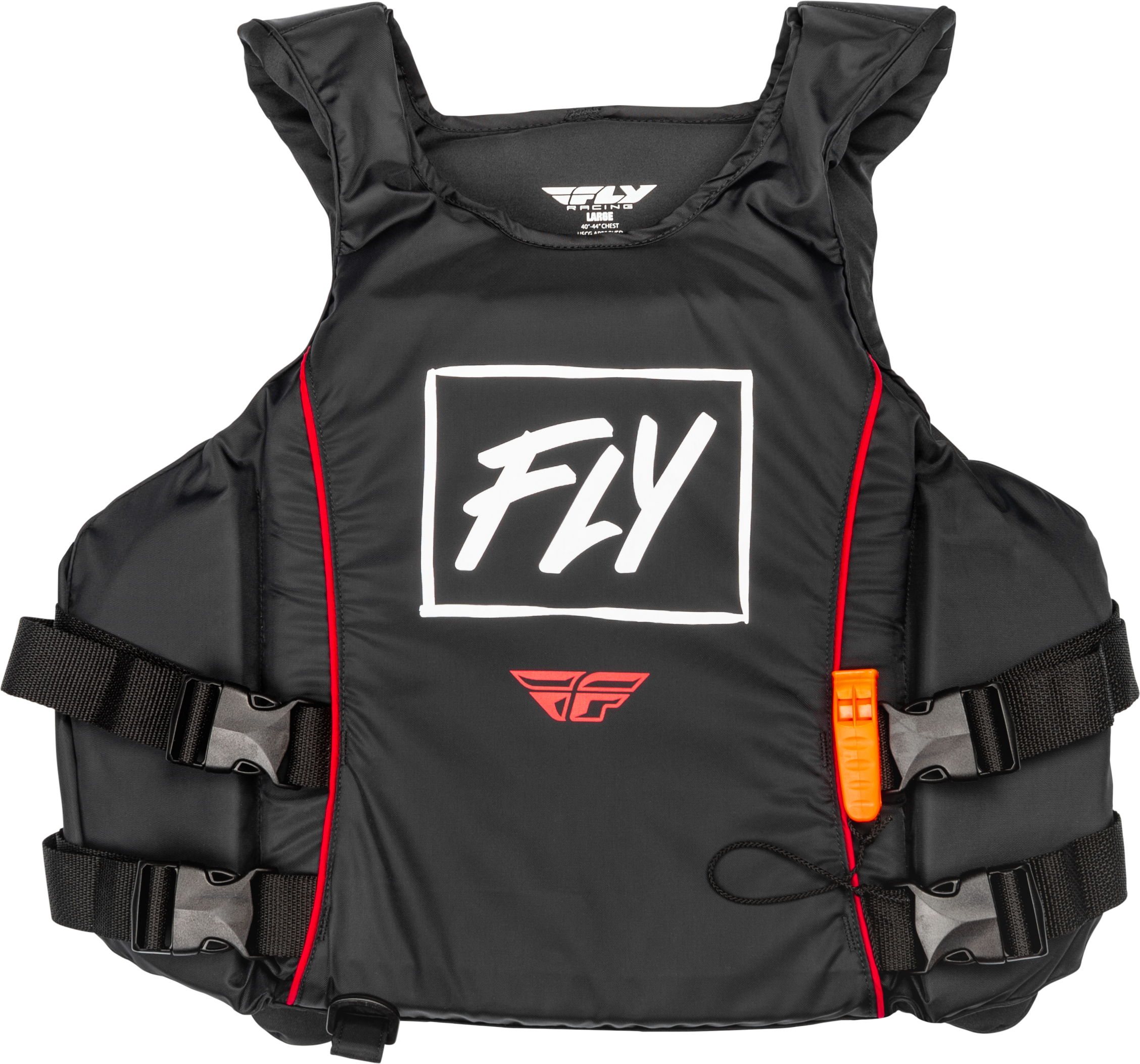 Pullover Flotation Vest Black/White/Red Md