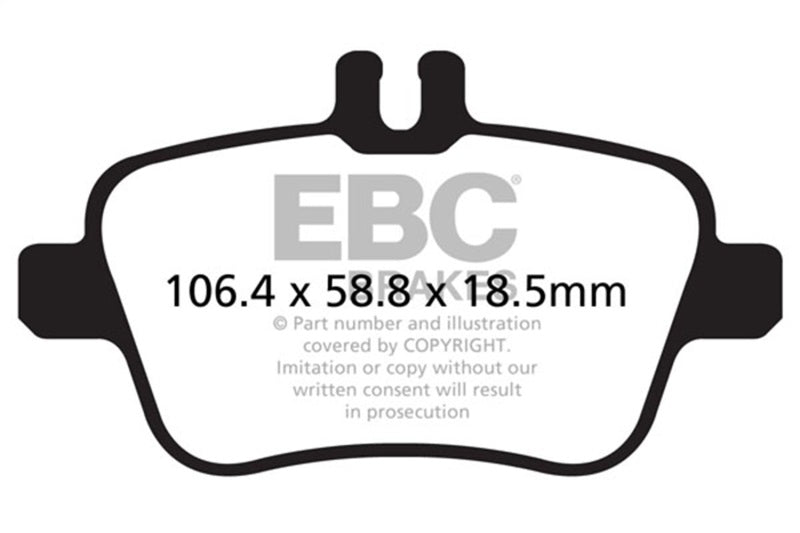 EBC DP22157 EBC 13+ Mercedes-Benz CLA250 2.0 Turbo Greenstuff Rear Brake Pads