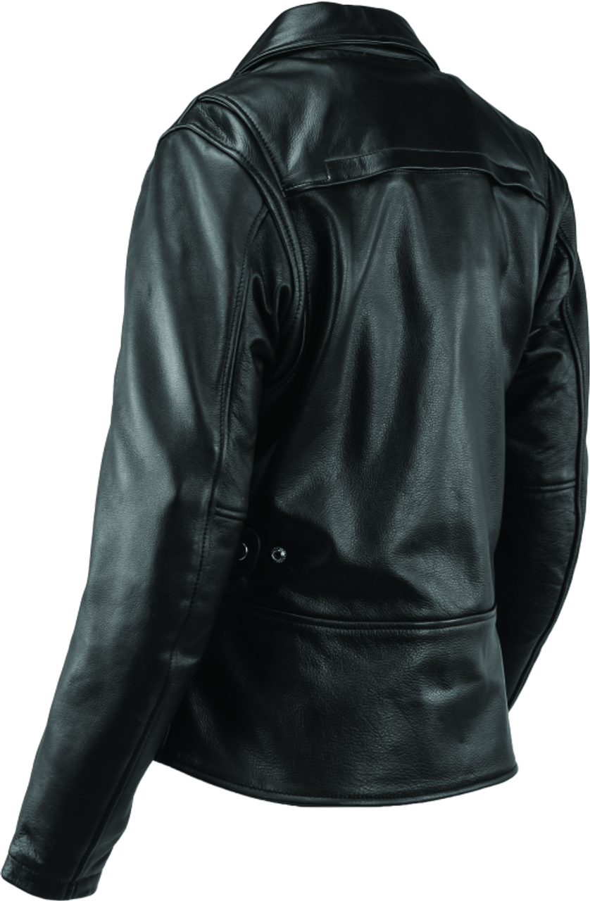 River Road Ironclad Classic Leather Jacket Black Womens - Small - 094376