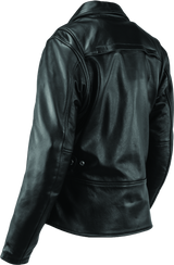 River Road Ironclad Classic Leather Jacket Black Womens - Small - 094376