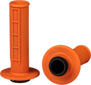 Control Mx Lock On Grips Orange Half Waffle