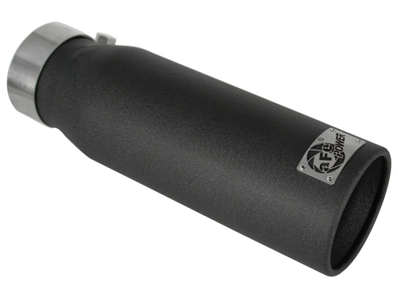aFe 49-92043-B aFe MACHForce XP Exhausts Tips SS-304 EXH Tip 3in x 4Out x 12L Bolt-On (blk)