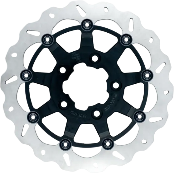 Gbrakes Over Sized Front Brake Rotors Gbdu009 - Black Rotor 13 Floating Wave FR
