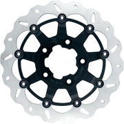 Gbrakes Over Sized Front Brake Rotors Gbdu009 - Black Rotor 13 Floating Wave FR