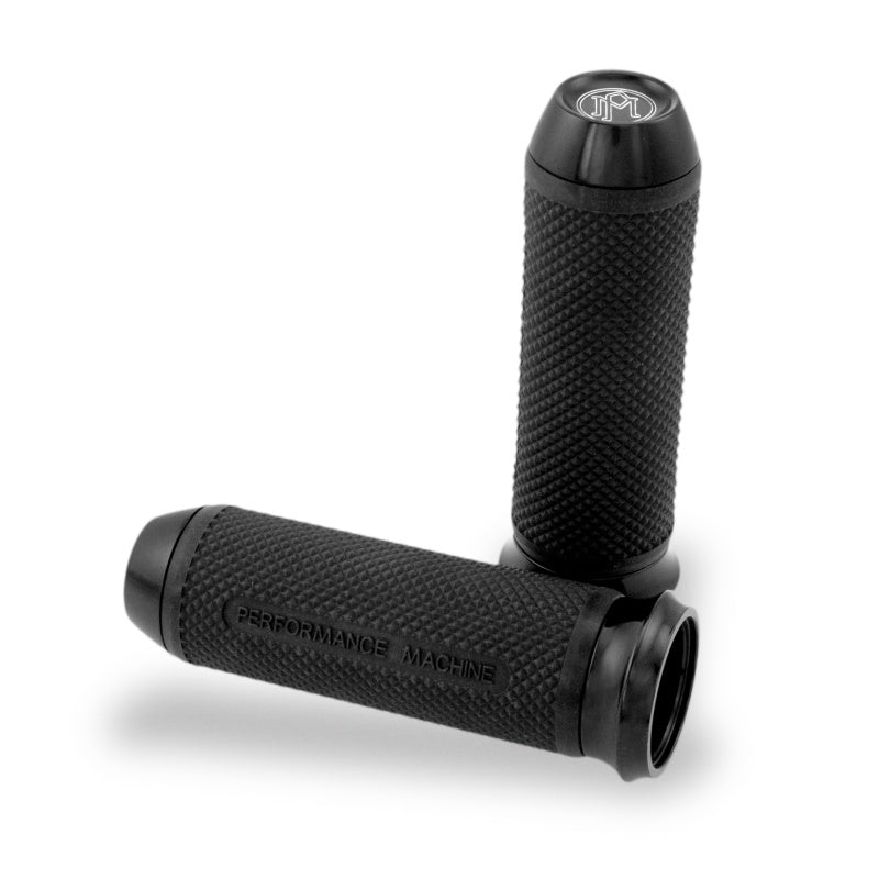 Performance Machine 0063-2028-B Performance Machine Handle Grip Set - Elite TBW - Black Ano