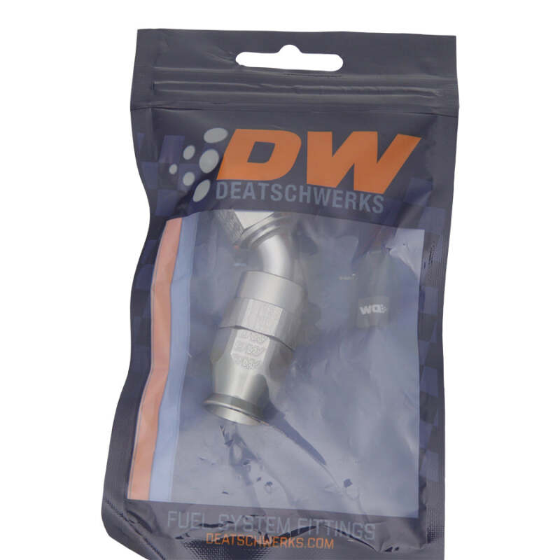 DeatschWerks 6-02-0851 DeatschWerks 6AN Female Swivel 45-Degree Hose End PTFE (Incl. 1 Olive Insert)