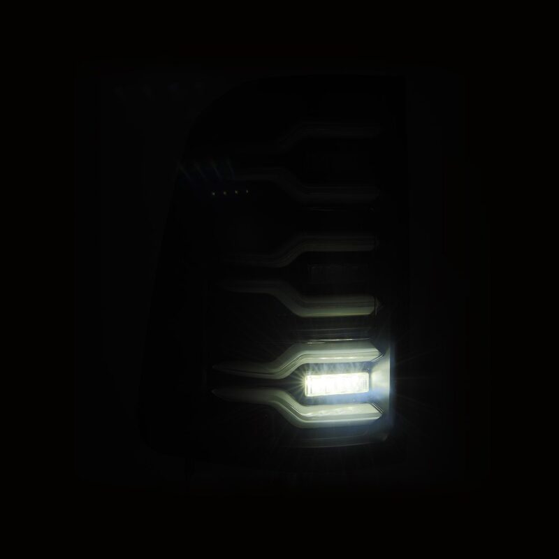 AlphaRex 640040 AlphaRex 19-21 Dodge Ram 1500 Luxx-Series LED Tail Lights Black w/Activ Light/Seq Signal