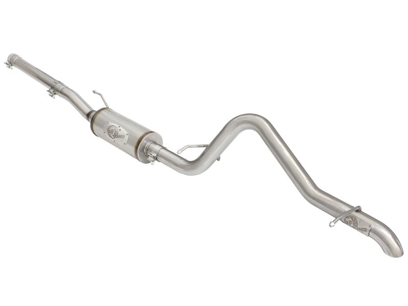 aFe 49-48057 aFe MACHForce XP 2-1/2in SS-409 Cat-Back Exhausts w/ 18in Muffler 07-17 Jeep Wrangler V6-3.6L