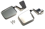 Kentrol 30475 Kentrol 88-06 Jeep Wrangler YJ/TJ Mirror Kit Pair - Polished Silver