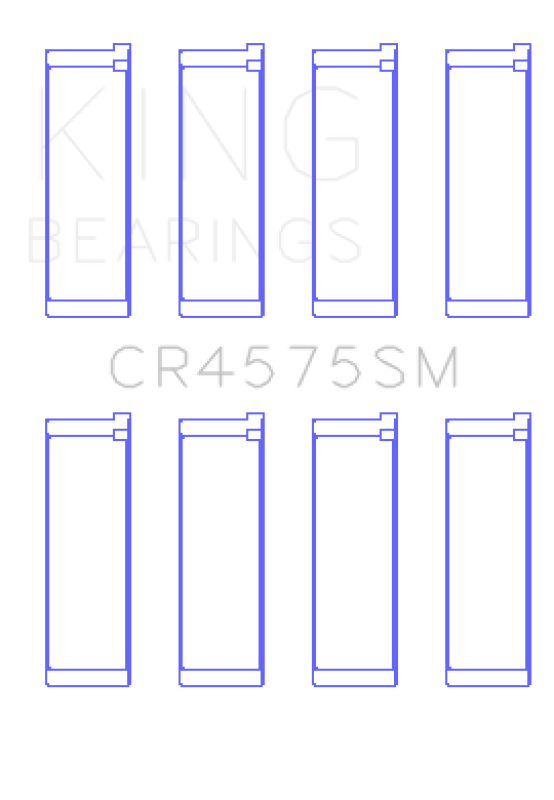 King Engine Bearings CR4575SM0.25 King Hyundai i30 G4FC (Size +.25mm) Connecting Rod Bearing Set