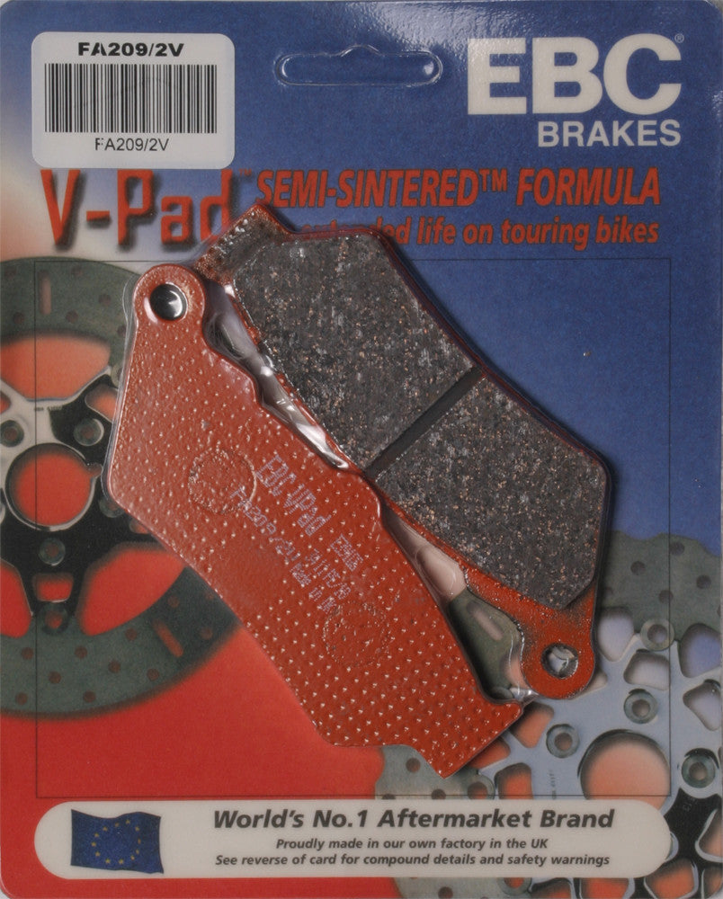 EBC Semi-Sintered Brake Pads FA209/2V - V-Series