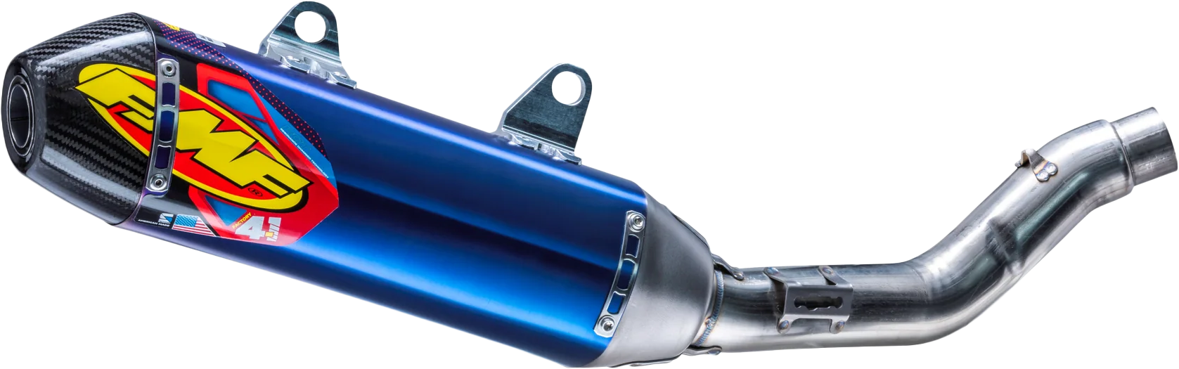 FMF Factory 4.1 Slip-On Exhaust 045714 - Titanium Carbon 4.1 Rct Slip-ON Cap