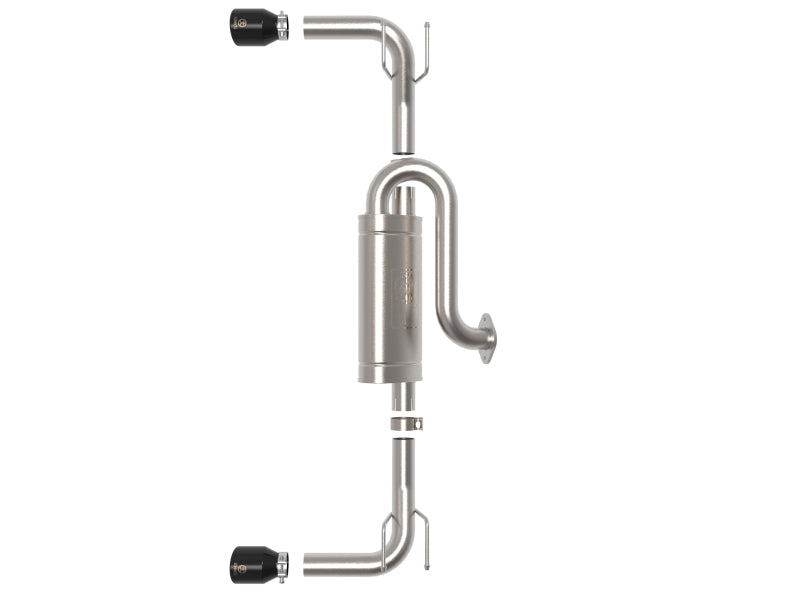 aFe 49-37023-B aFe 19-22 Mazda 3 L4 2.5L Takeda 3in to 2-1/2in 304 Stainless Steel Axle-Back Exhaust w/ Black Tip