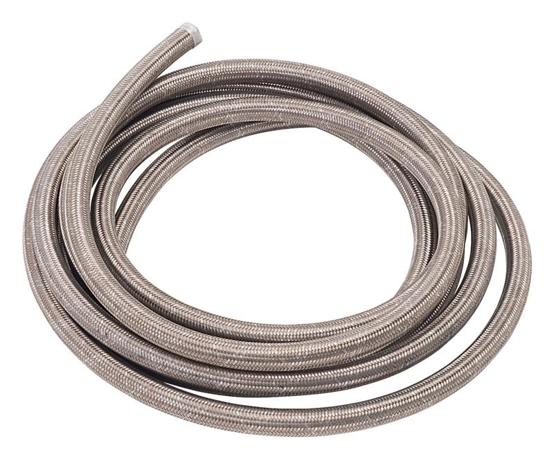 Russell 630270 Russell Performance -6 AN ProFlex Stainless Steel Braided Hose (Pre-Packaged 50 Foot Roll) - 630270