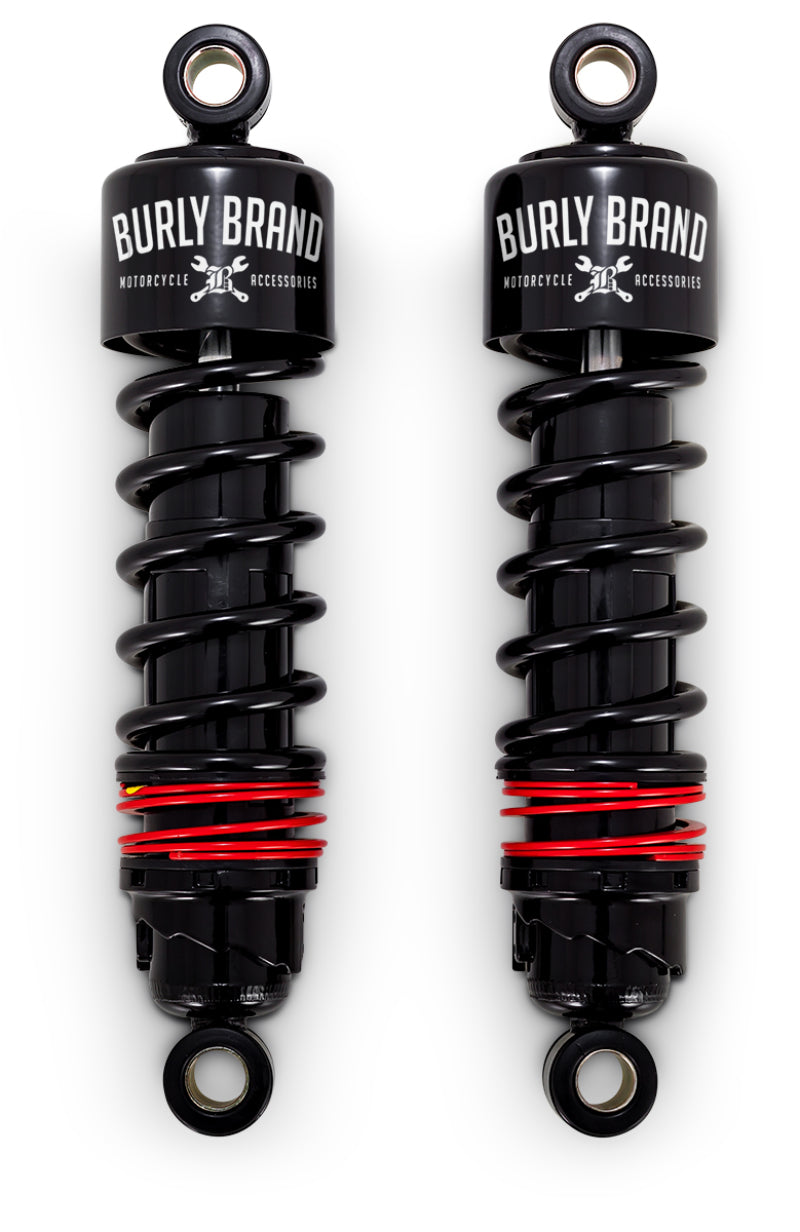 Burly Brand B28-1204B Burly Brand FLH Slammer Shocks - Black