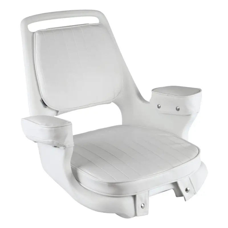 8WD1007-3-710 Wise Seating Captains Chair With Cushions And #3 - Boat Seat