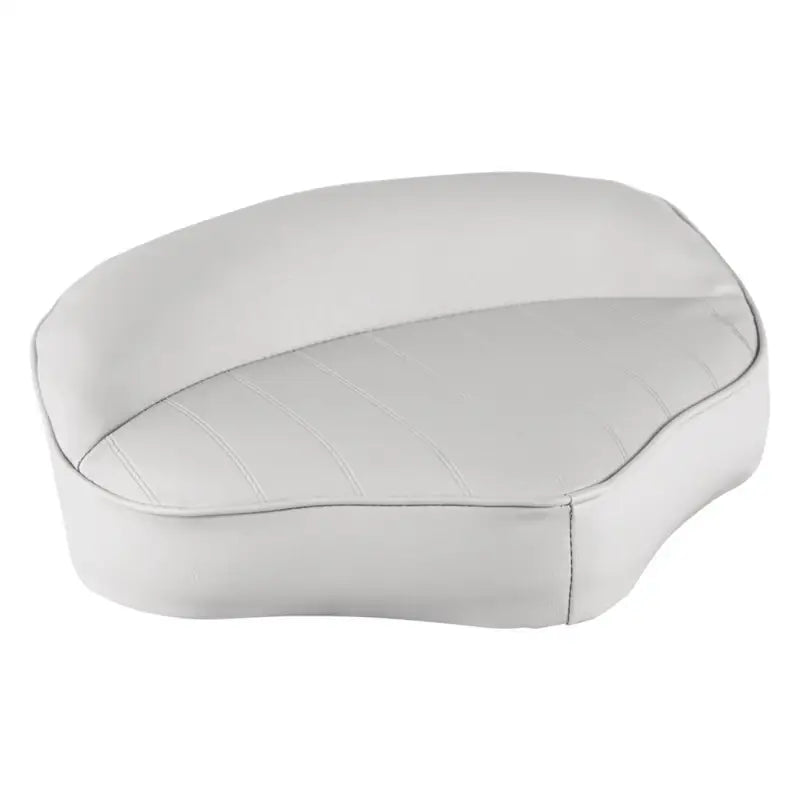 8WD112BP-710 Wise Seating Pro Casting Seat, designed for comfort and extended casting sessions, white cushion with durable construction.