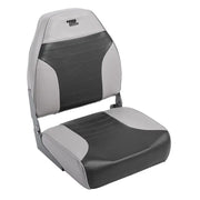 8WD588PLS-664 Wise Seating Standard High Back gray and black boat seat, high back design.