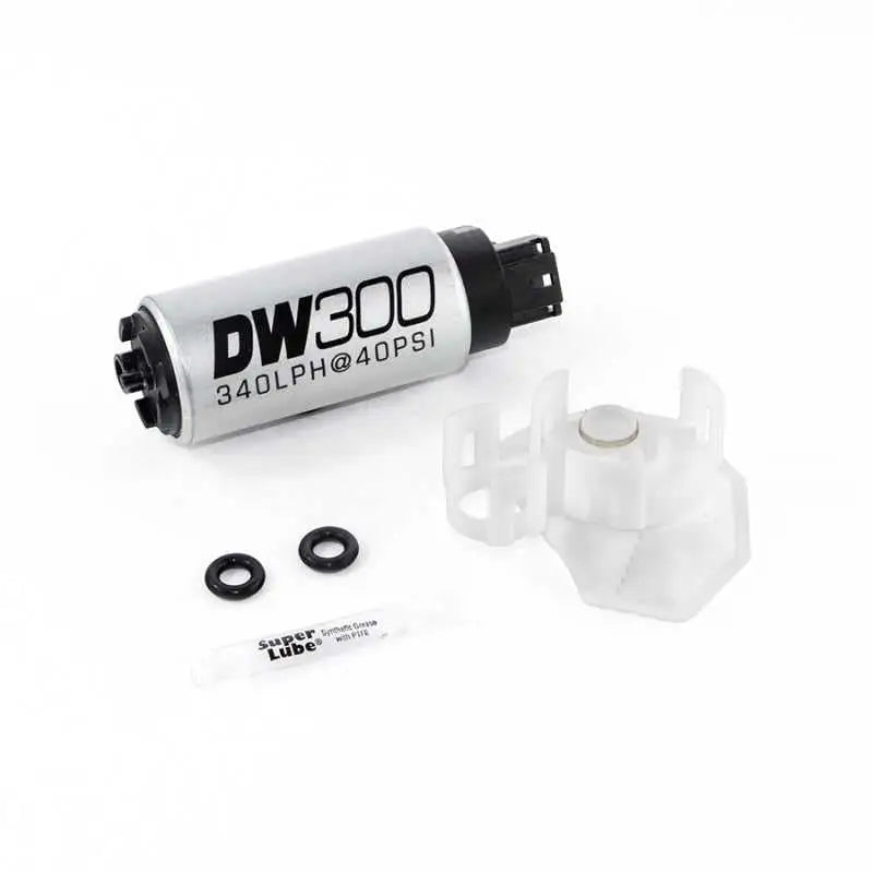 DeatschWerks 9-307-1026 DeatschWerks 340lph DW300C Compact Fuel Pump w/ 08-15 Mitsu EVO X Set Up Kit (w/o Mounting Clips)