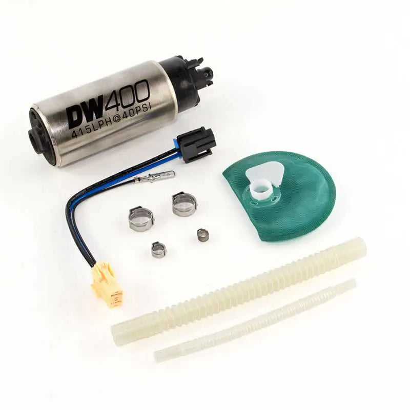 DeatschWerks 9-403-1047 DeatschWerks 415LPH DW400 Fuel Pump w/9-1047 Install Kit 15-17 Ford Mustang V6/GT w/ 1/8in Venturi