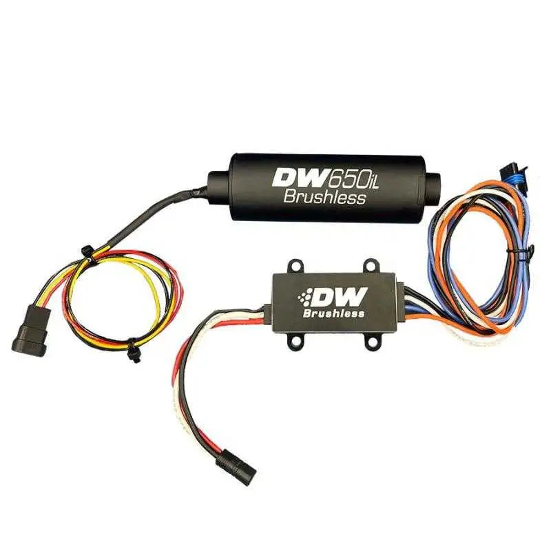 DeatschWerks 9-650-C105 DeatschWerks DW650iL Series 650LPH In-Line External Fuel Pump w/ Single/Dual-Speed Controller