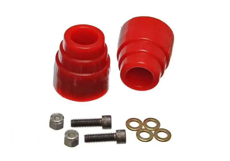 Energy Suspension 9.9156R Energy Suspension 00-04 Ford Excursion 4WD Red Front Axle Bump Stop Set