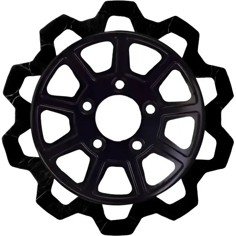 LYNDALL BRAKES 9 Spoke Rotor Rear Blk/Blk Bow Tie 11.8" 7mm