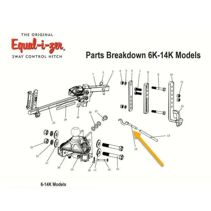 90-03-6100 Weight Distribution Hitch Lift Handle