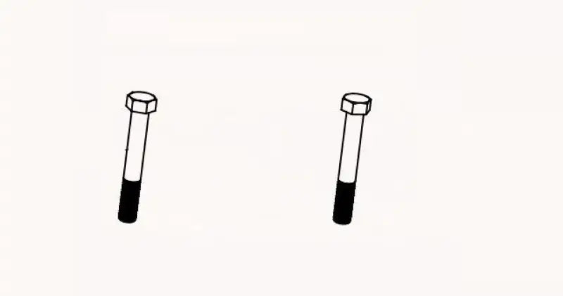 Two hex head bolts for the Equalizer Lnk Plt Blt and Lnk Plt Blt repair
